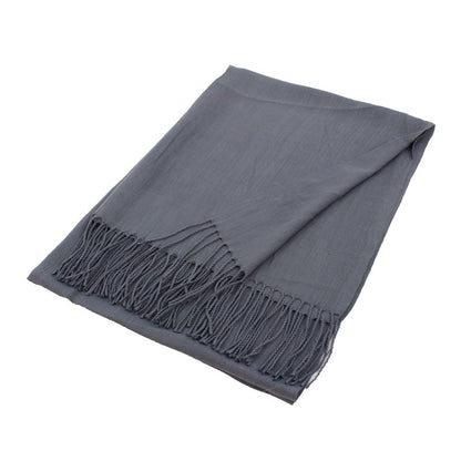 Solid Color Pashmina Scarf Shawl XW