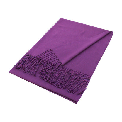 Solid Color Pashmina Scarf Shawl XW