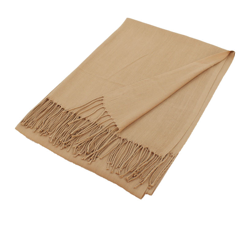 Solid Color Pashmina Scarf Shawls