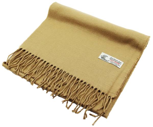 Solid Color Cashmere Feel Scarf 12-pack Camel CM19-29